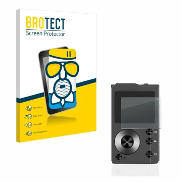 Front side of a product packaging with the brand logo BROTECT. Next to it is the device Surfans F20 shown with the correspondi