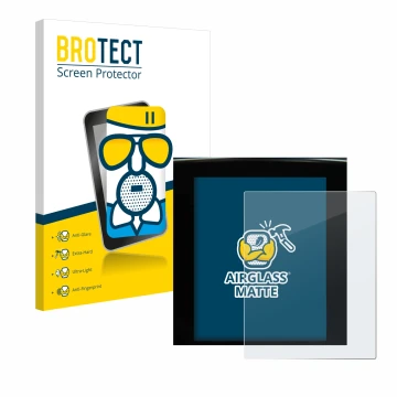 Front side of a product packaging with the brand logo BROTECT. Next to it is the device Renault Megane 4 2020 Multimedia Easy 