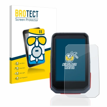 Front side of a product packaging with the brand logo BROTECT. Next to it is the device Sigma ROX 4.0 shown with the correspon