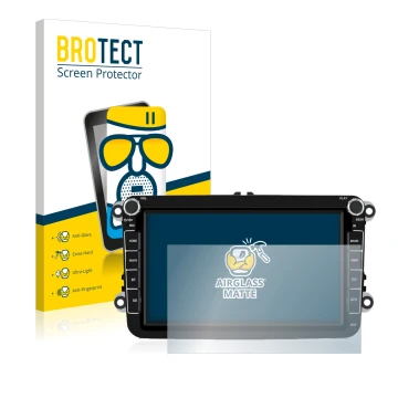 Front side of a product packaging with the brand logo BROTECT. Next to it is the device Isudar T72 8