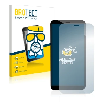 Front side of a product packaging with the brand logo BROTECT. Next to it is the device Pine64 PinePhone Pro Explorer Edition 