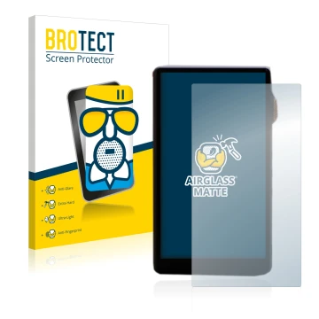 Front side of a product packaging with the brand logo BROTECT. Next to it is the device iBasso DX240 shown with the correspond