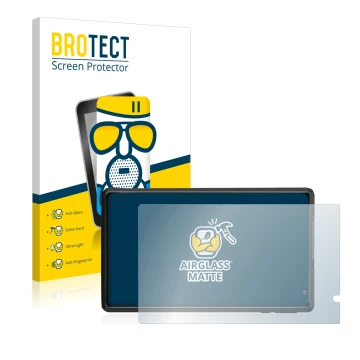 Front side of a product packaging with the brand logo BROTECT. Next to it is the device Pritom L8 shown with the corresponding