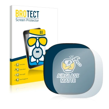 Front side of a product packaging with the brand logo BROTECT. Next to it is the device ecobee Smart Thermostat Premium shown 