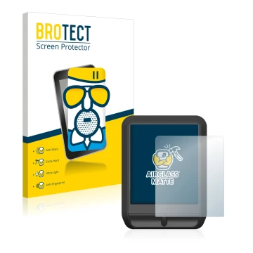 Front side of a product packaging with the brand logo BROTECT. Next to it is the device Mahle Pulsar One shown with the corres