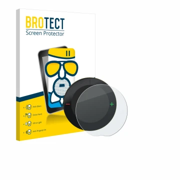 Front side of a product packaging with the brand logo BROTECT. Next to it is the device Beeline Velo 2 shown with the correspo