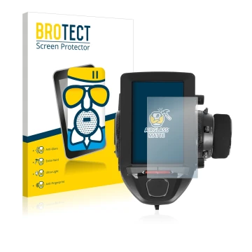 Front side of a product packaging with the brand logo BROTECT. Next to it is the device Futaba 7PXR shown with the correspondi