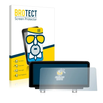 Front side of a product packaging with the brand logo BROTECT. Next to it is the device Koason BMW 3 Series 10.25