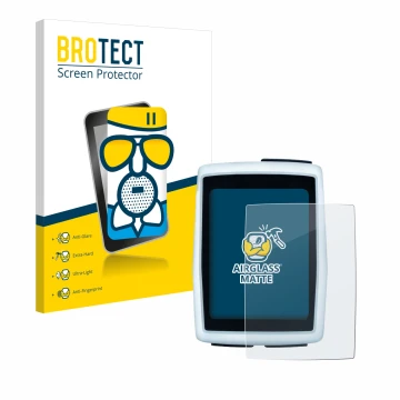 Front side of a product packaging with the brand logo BROTECT. Next to it is the device Sigma BC 12.0 WL shown with the corres