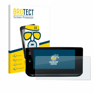 Front side of a product packaging with the brand logo BROTECT. Next to it is the device Skoda Octavia 4 2020-2022 Columbus sho