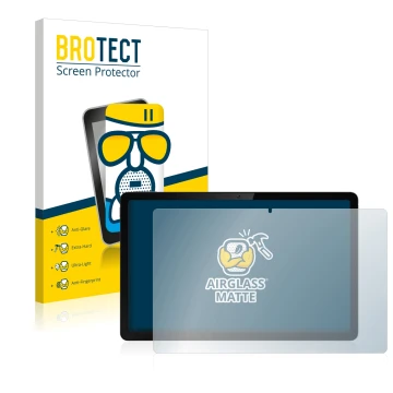 Front side of a product packaging with the brand logo BROTECT. Next to it is the device realme Pad 10.4