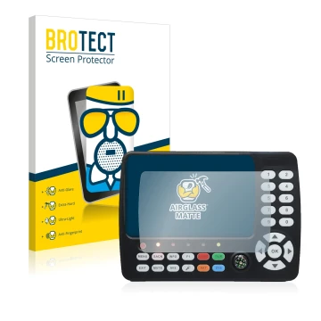 Front side of a product packaging with the brand logo BROTECT. Next to it is the device Satlink ST-5150 DVB-S/S2/T/T2/C shown 