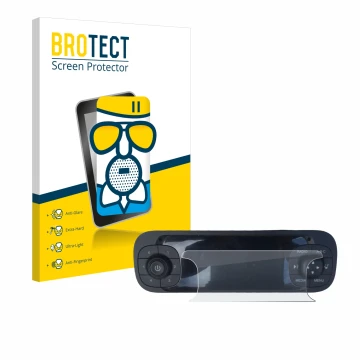 Front side of a product packaging with the brand logo BROTECT. Next to it is the device Fiat Panda 2019 shown with the corresp