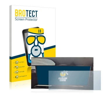 Front side of a product packaging with the brand logo BROTECT. Next to it is the device Opel Astra L 2022 Digital Cockpit show
