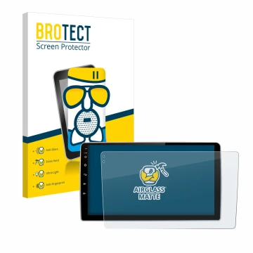Front side of a product packaging with the brand logo BROTECT. Next to it is the device Junsun V1 pro 9