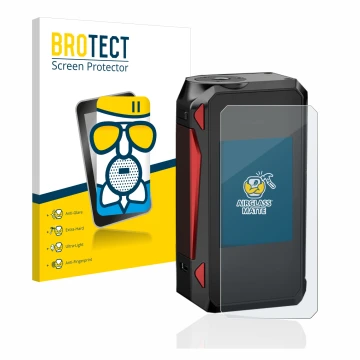 Front side of a product packaging with the brand logo BROTECT. Next to it is the device Smok G-Priv 4 shown with the correspon