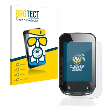 Front side of a product packaging with the brand logo BROTECT. Next to it is the device iGPSPORT BSC100S shown with the corres