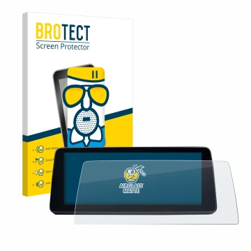 Front side of a product packaging with the brand logo BROTECT. Next to it is the device BMW 5 G30/G31 2017-2019 shown with the