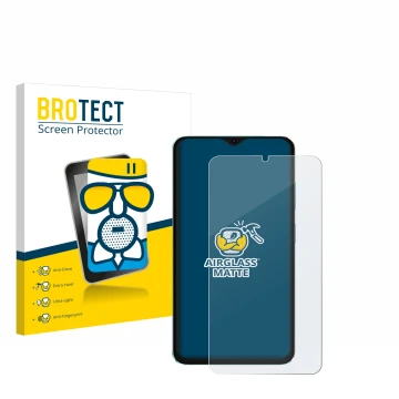 Front side of a product packaging with the brand logo BROTECT. Next to it is the device Oscal C70 shown with the corresponding