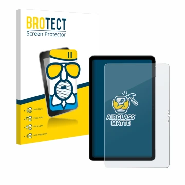 Front side of a product packaging with the brand logo BROTECT. Next to it is the device Doogee T20s shown with the correspondi