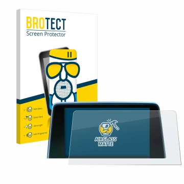 Front side of a product packaging with the brand logo BROTECT. Next to it is the device Peugeot 3008 2016 - 2020 shown with th