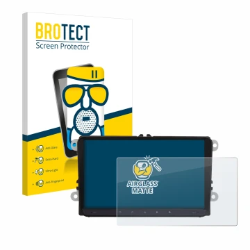 Front side of a product packaging with the brand logo BROTECT. Next to it is the device JF-Sound JF-039W6-X9C shown with the c