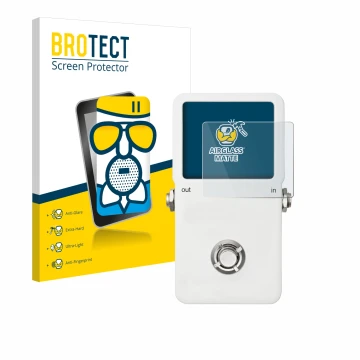 Front side of a product packaging with the brand logo BROTECT. Next to it is the device TC Electronic POLYTUNE shown with the 