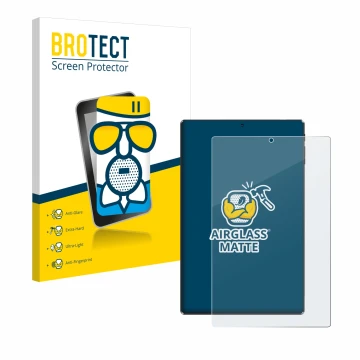 Front side of a product packaging with the brand logo BROTECT. Next to it is the device Simplori M107 shown with the correspon