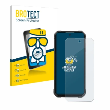 Front side of a product packaging with the brand logo BROTECT. Next to it is the device iiiF150 B2 Pro shown with the correspo
