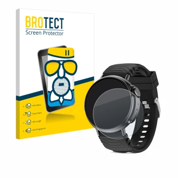 Front side of a product packaging with the brand logo BROTECT. Next to it is the device AMZSA GT88 shown with the correspondin