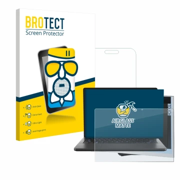 Front side of a product packaging with the brand logo BROTECT. Next to it is the device ASUS ROG Zephyrus G14 2024 GA403 shown