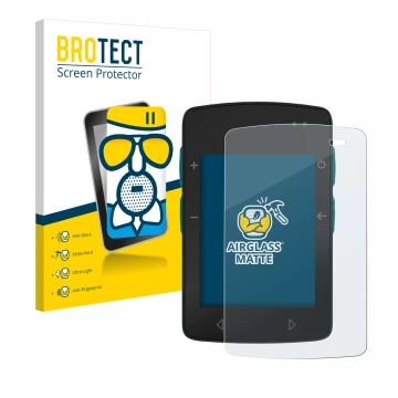 Front side of a product packaging with the brand logo BROTECT. Next to it is the device TwoNav Roc shown with the correspondin