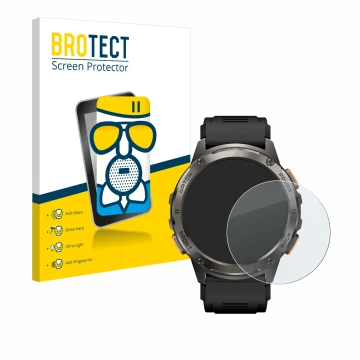 Front side of a product packaging with the brand logo BROTECT. Next to it is the device Kospet Tank T3 shown with the correspo