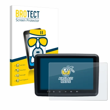 Front side of a product packaging with the brand logo BROTECT. Next to it is the device Idmedia 8