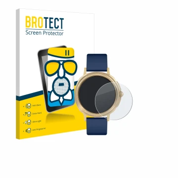 Front side of a product packaging with the brand logo BROTECT. Next to it is the device Reflex Active Series 25 shown with the