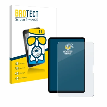 Front side of a product packaging with the brand logo BROTECT. Next to it is the device Apple iPad Pro 13