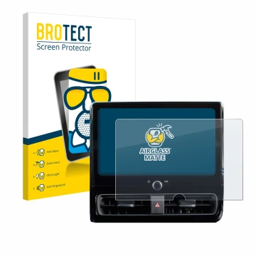 Front side of a product packaging with the brand logo BROTECT. Next to it is the device Toyota Yaris 2024 shown with the corre