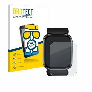 Front side of a product packaging with the brand logo BROTECT. Next to it is the device YHE BP Doctor Fit shown with the corre
