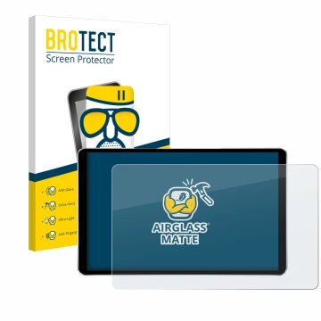 Front side of a product packaging with the brand logo BROTECT. Next to it is the device Joying Car Radio 8