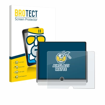 Front side of a product packaging with the brand logo BROTECT. Next to it is the device Lexus LBX 2024 shown with the correspo