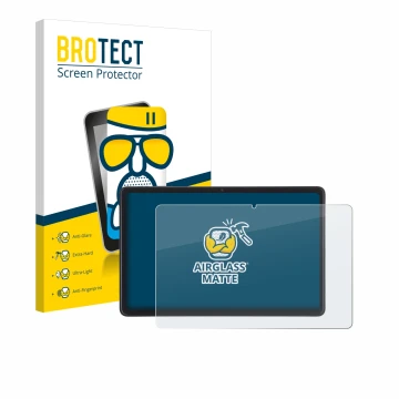 Front side of a product packaging with the brand logo BROTECT. Next to it is the device Acepad A170 10.4