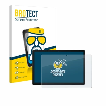 Front side of a product packaging with the brand logo BROTECT. Next to it is the device Meswao MES-B2 14