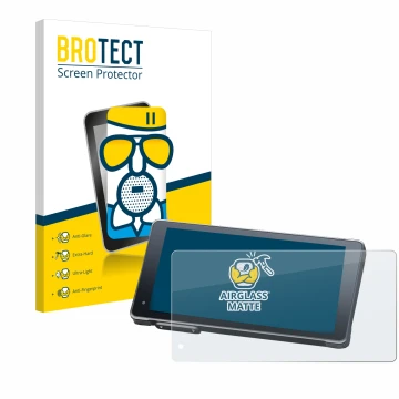 Front side of a product packaging with the brand logo BROTECT. Next to it is the device Lamto Smart Screen RC12 5.5