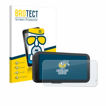 Front side of a product packaging with the brand logo BROTECT. Next to it is the device Volam JM5AMVL 6.25