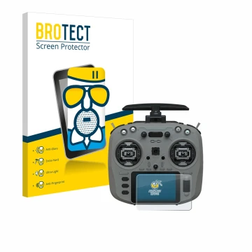 Front side of a product packaging with the brand logo BROTECT. Next to it is the device Jumper T15 shown with the correspondin