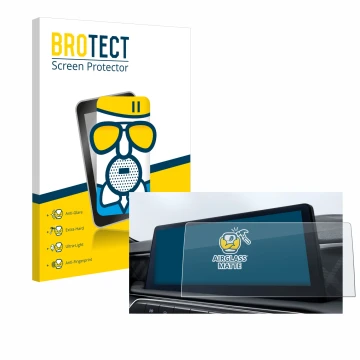 Front side of a product packaging with the brand logo BROTECT. Next to it is the device MG3 Hybrid Hybrid+ 2024 shown with the