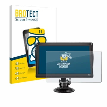 Front side of a product packaging with the brand logo BROTECT. Next to it is the device Xgody X10 9