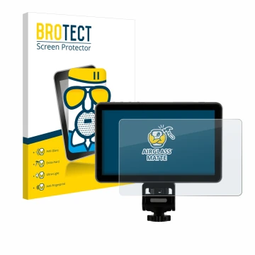 Front side of a product packaging with the brand logo BROTECT. Next to it is the device Rollei Viltrox DC-X2 6