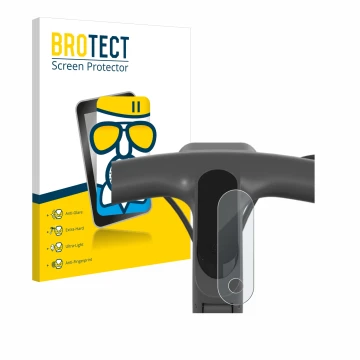 Front side of a product packaging with the brand logo BROTECT. Next to it is the device Egret Ey 1 shown with the correspondin