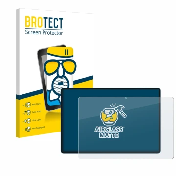Front side of a product packaging with the brand logo BROTECT. Next to it is the device Teclast T70 14